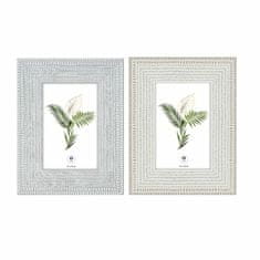 DKD Home Decor Foto okvir DKD Home Decor Crystal Grey Beige Tropical MDF Wood (17 x 2 x 22 cm) (2 enoti)