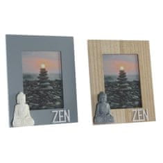 DKD Home Decor Foto okvir DKD Home Decor Grey Wood Brown White Resin Oriental (24 x 3 x 29 cm) (2 enoti)