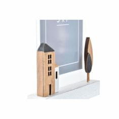 DKD Home Decor Foto okvir DKD Home Decor Urban Wood Brown White Acrylic Houses (18 x 3 x 23 cm)