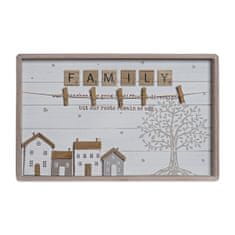 DKD Home Decor Okvir za fotografije DKD Home Decor MDF Wood Houses (40 x 3 x 25 cm)