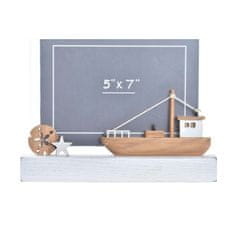 DKD Home Decor Foto okvir DKD Home Decor Les Rjava Bela Akril Sailor Barco (22 x 3,5 x 18 cm)