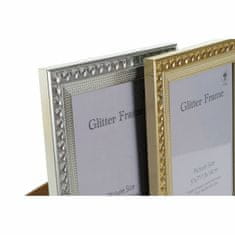 DKD Home Decor Foto okvir DKD Home Decor Crystal Silver Golden PS (18 x 1,5 x 23 cm) (2 enoti)