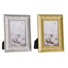 DKD Home Decor Foto okvir DKD Home Decor Silver Golden PS (16,5 x 2 x 21,5 cm) (2 enoti)