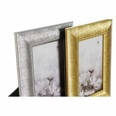 DKD Home Decor Foto okvir DKD Home Decor Silver Golden PS (16,5 x 2 x 21,5 cm) (2 enoti)