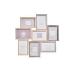 Miramarket Okvir za fotografije DKD Home Decor Siva Les Kristal Naraven Les MDF Boho (45 x 2 x 45 cm)