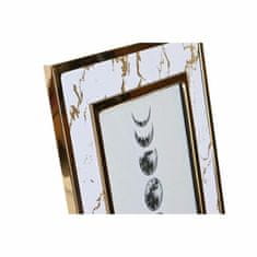 DKD Home Decor Foto okvir DKD Home Decor Nerjaveče jeklo Beli marmor PU (28,5 x 1 x 23,5 cm)