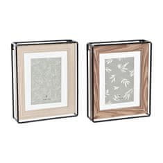 DKD Home Decor Foto okvir DKD Home Decor Brown Metal MDF Wood (20 x 5 x 25 cm) (2 enoti)