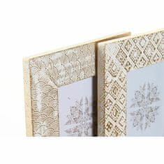 DKD Home Decor Foto okvir DKD Home Decor Golden Aluminium White Mango wood Arab (17 x 1,5 x 22 cm) (2 enoti)