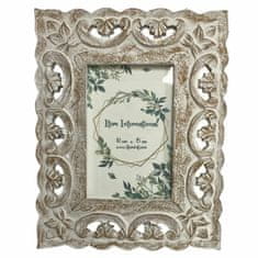 Miramarket Okvir za fotografije DKD Home Decor Kristal Bela Les MDF Shabby Chic (20 x 1,5 x 25 cm)