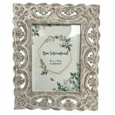 Miramarket Okvir za fotografije DKD Home Decor Kristal Bela Les MDF Shabby Chic (25 x 1,5 x 30 cm)