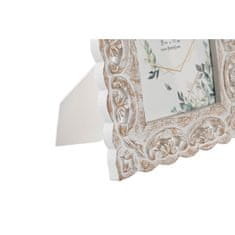 Miramarket Okvir za fotografije DKD Home Decor Kristal Bela Les MDF Shabby Chic (25 x 1,5 x 30 cm)