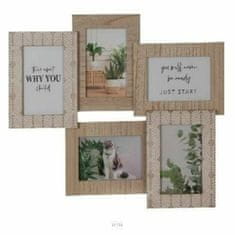 Miramarket Okvir za fotografije DKD Home Decor Kristal Naraven Les MDF skandinavski (47 x 2,7 x 39,5 cm)