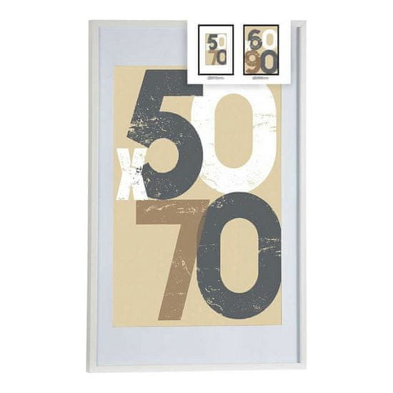 Gift Decor Stenski foto okvir Bela 62,5 x 2,5 x 92,5 cm MDF Les (1 kos)