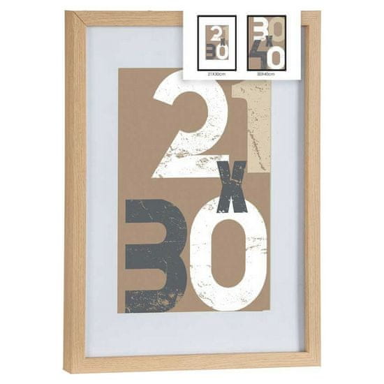 Gift Decor Stenski okvir za fotografije Svetlo rjava Naravni les MDF (32,5 x 2,5 x 42,5 cm) (1 uds)