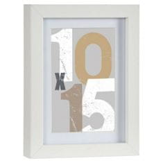 Gift Decor Stenski okvir za fotografije 88745 White MDF Wood (1 uds)