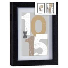 Gift Decor Stenski foto okvir 88754 Črna 16 x 2,5 x 21 cm MDF Les (1 uds)