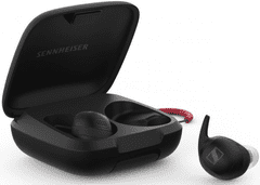 Sennheiser Momentum Sport brezžične slušalke, True Wireless, črne