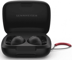 Sennheiser Momentum Sport brezžične slušalke, True Wireless, črne