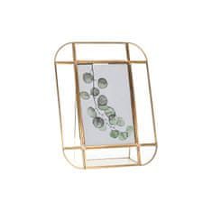 DKD Home Decor Foto okvir DKD Home Decor Crystal Golden Metal Transparent Romantic (17,5 x 6 x 21 cm)