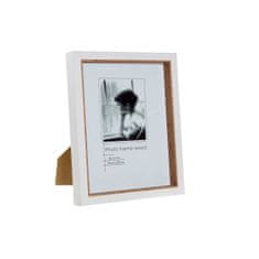 DKD Home Decor Okvir za fotografije DKD Home Decor Naravni les pluta Bela Skandinavska (23 x 3 x 28 cm)