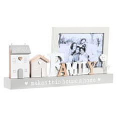 DKD Home Decor Foto okvir DKD Home Decor Family White MDF Wood (30 x 4 x 15 cm)