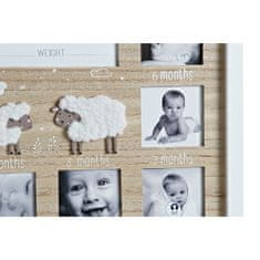 DKD Home Decor Foto okvir DKD Home Decor Natural White Baby Ship MDF Wood (37 x 1,8 x 37 cm) (12 enot)