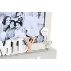 DKD Home Decor Foto okvir DKD Home Decor Family White MDF Wood (30 x 4 x 15 cm)