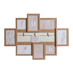 DKD Home Decor Foto okvir DKD Home Decor Crystal Natural MDF Wood Shabby Chic (62 x 2,5 x 50 cm)