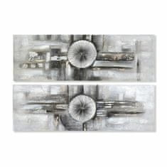 DKD Home Decor Slikarstvo DKD Home Decor Abstract Grey Canvas (2 kosa) (150 x 3 x 50 cm)