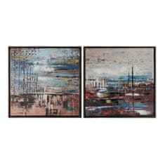 DKD Home Decor Slikarstvo DKD Home Decor Port Port (63 x 3,5 x 63 cm) (2 enoti)