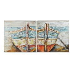 DKD Home Decor Slikarstvo DKD Home Decor Ladja Sredozemlje 100 x 3,5 x 100 cm (2 enoti)