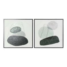 DKD Home Decor Slikarstvo DKD Home Decor Stones Abstract (57 x 3 x 57 cm) (2 enoti)