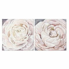 DKD Home Decor Slikarstvo DKD Home Decor Flower (80 x 3 x 80 cm) (2 enoti)