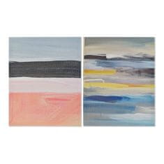 DKD Home Decor Slikarstvo DKD Home Decor Lines Canvas Abstract Modern (40 x 1,8 x 50 cm) (2 enoti)