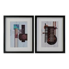 DKD Home Decor Slikarstvo DKD Home Decor Art Oriental Modern (2 enoti) (35 x 2 x 45 cm)