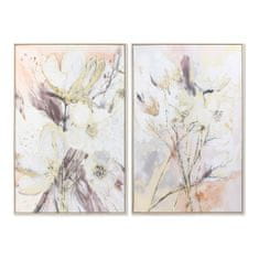 DKD Home Decor Slikarstvo DKD Home Decor Abstract 83 x 4,5 x 123 cm Flowers Traditional (2 enoti)