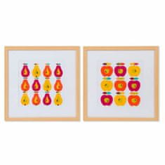 DKD Home Decor Slikarstvo DKD Home Decor Crystal Fruit Canvas (2 kosa) (40 x 40 x 2,2 cm)