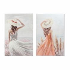 DKD Home Decor Slikarstvo DKD Home Decor Canvas Lady 80 x 3 x 120 cm (2 enoti)