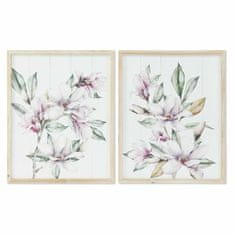 DKD Home Decor Slikarstvo DKD Home Decor Cvetje Cvetlični Shabby Chic 48 x 2 x 60 cm (2 enoti)