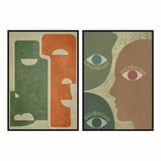 DKD Home Decor Slika DKD Home Decor 83 x 4,5 x 123 cm Abstract Modern (2 enoti)