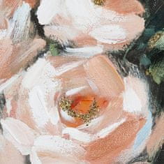 BigBuy Slikanje z oljem Vrtnice Borovnica (80 X 4 x 100 cm)