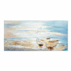 DKD Home Decor Slikarstvo DKD Home Decor Beach Barco Mediterranean (150 x 3,5 x 70 cm)