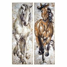 DKD Home Decor Slikarstvo DKD Home Decor Horse (50 x 3 x 150 cm) (2 enoti)