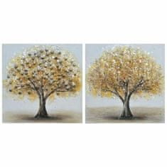 DKD Home Decor Slikarstvo DKD Home Decor Tree (40 x 2,5 x 40 cm) (2 enoti)