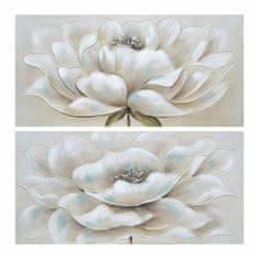 DKD Home Decor Slikarstvo DKD Home Decor Flower (100 x 3 x 50 cm) (2 enoti)