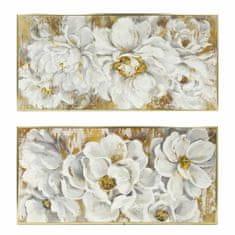 DKD Home Decor Slika DKD Home Decor 120 x 3 x 60 cm Cvetje Romantično (2 enoti)