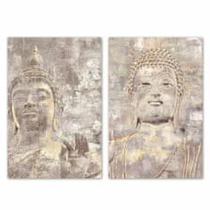 DKD Home Decor Slikarstvo DKD Home Decor Buda Oriental (50 x 1,8 x 70 cm) (2 enoti)