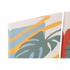 DKD Home Decor Slikarstvo DKD Home Decor Tropical (30 x 1,8 x 40 cm) (4 enote)