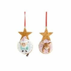 DKD Home Decor Viseča dekoracija DKD Home Decor Christmas Resin (2 kosa) (5,5 x 5 x 9 cm)