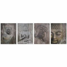 DKD Home Decor Slikarstvo DKD Home Decor Buda Oriental (50 x 1,8 x 70 cm) (4 enote)